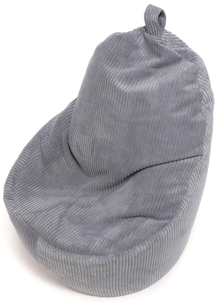 INTERMEDIC SK Kreslo Yoko Velvet – manšestrové kreslo s vankúšom, 75x70x30 cm Farba: SZ90 - tmavo sivá