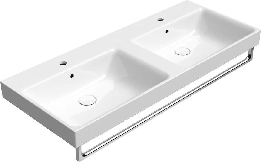 GSI GSI, NUBES keramické dvojumývadlo 120x50cm, biela ExtraGlaze, 9625111