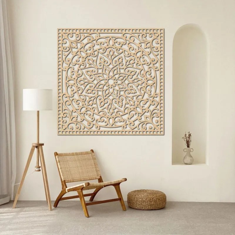 Drevený panel s mandalou orientálna mandala | SENTOP HDF0514