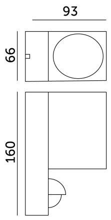 Vonkajšie nástenné svietidlo so senzorom QUAZAR 1xGU10/35W/230V IP44 šedá