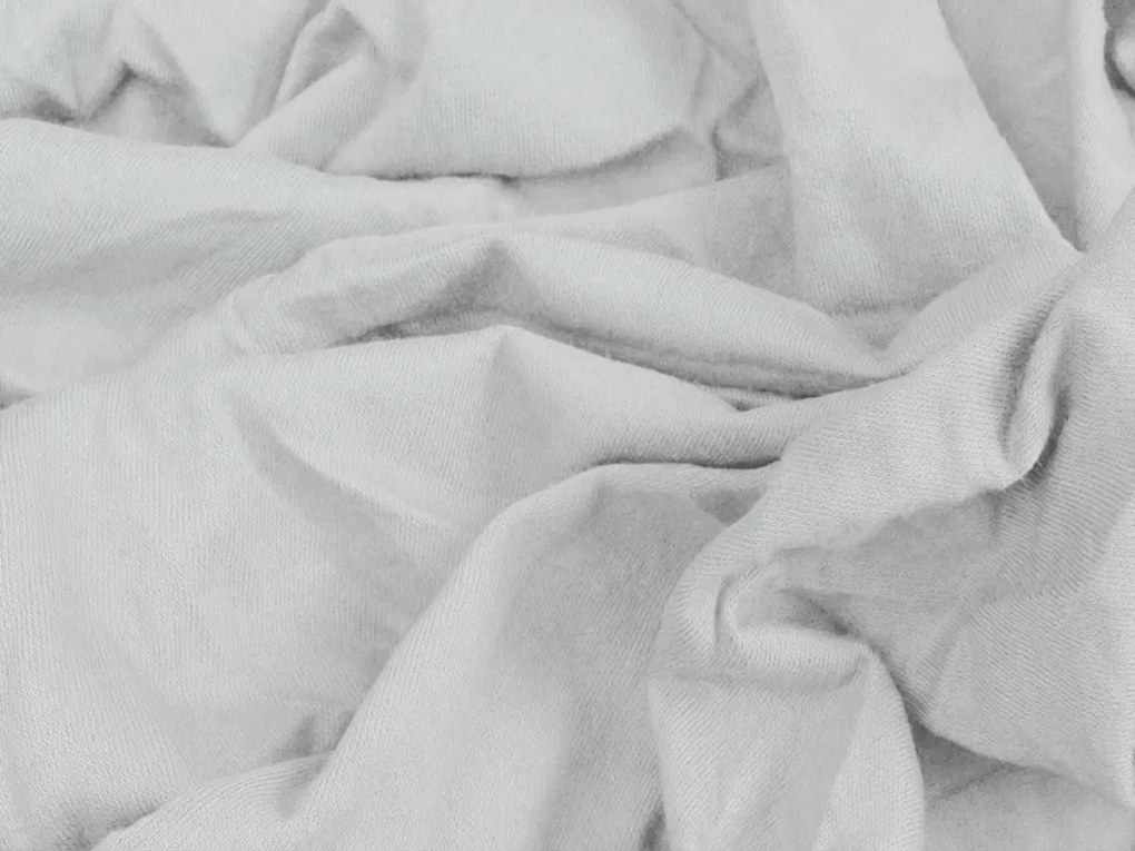 Jersey plachta s lycrou strieborná 90 x 200 cm