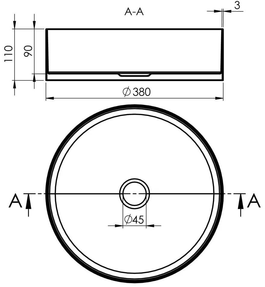 Okrúhle antikoro umývadlo v striebornej farbe ø 38 cm Aurum – Sapho