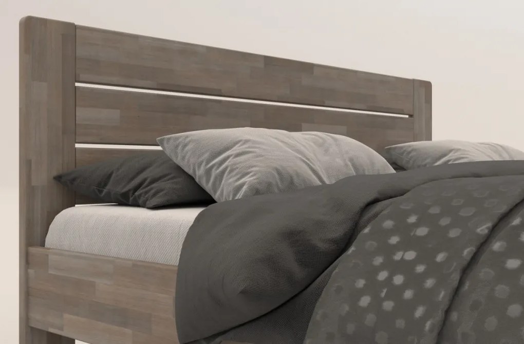 Posteľ Emilia 180x200 cm, šedý buk