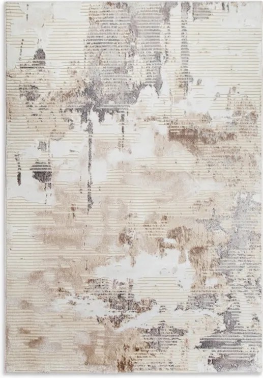 Dekorstudio Moderný koberec s vysokou gramážou OMEGA1 K – krémový Rozmer koberca: 80x150cm
