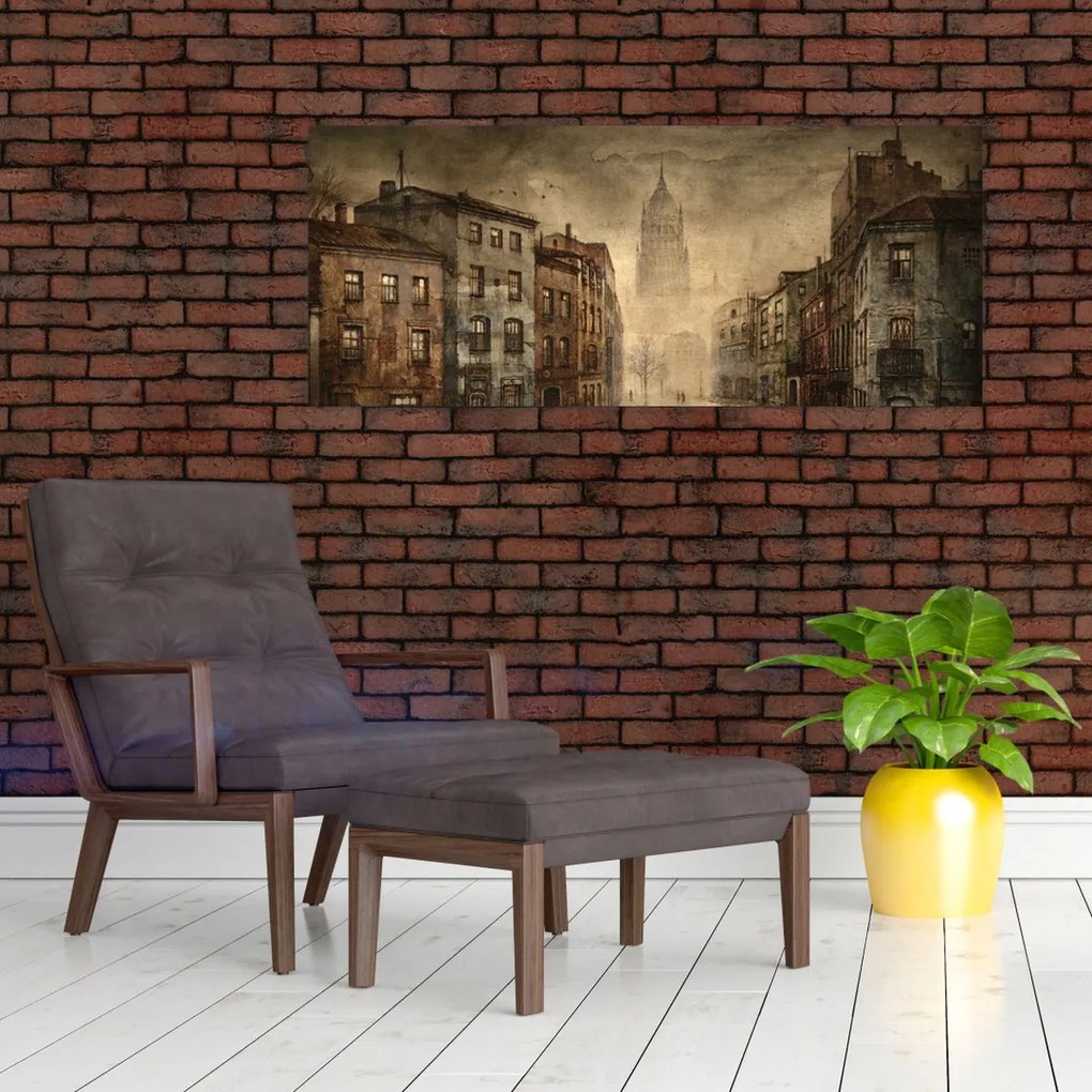 Obraz - Maľba mesta (120x50 cm)