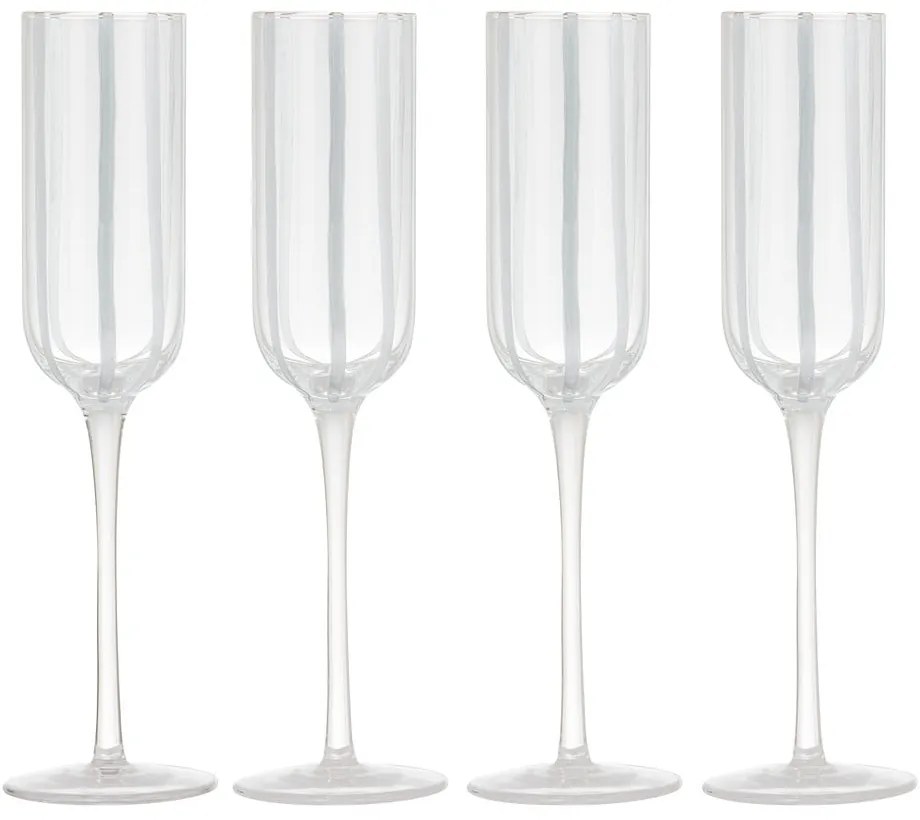Poháre v súprave 4 ks na sekt 180 ml Stripe – Ladelle