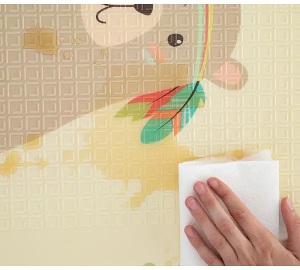 PETITE&MARS - Skladacia podložka na hranie CAMPY ELEPHANT&FOX