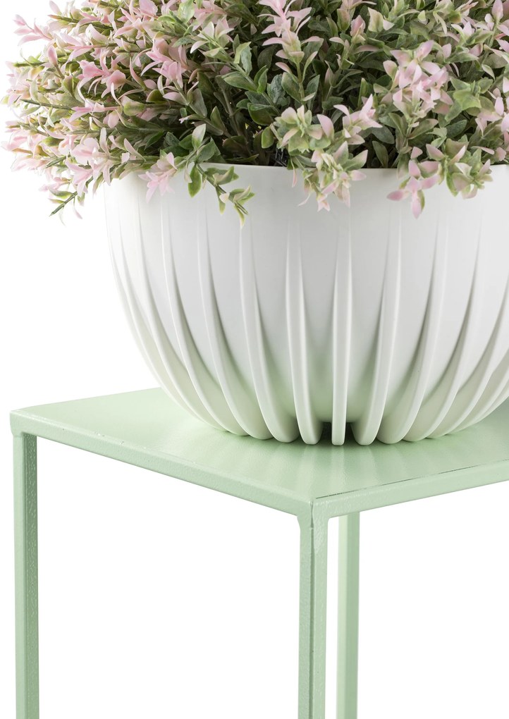 STOJAN NA KVETINÁČ SIMPLE 40X24X24 CM SVETLOZELENÁ