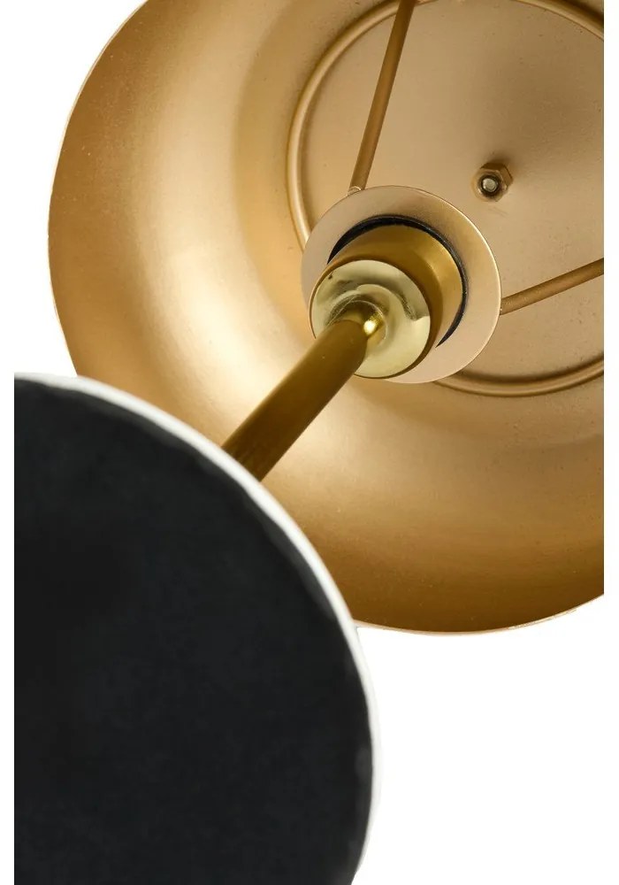 Oranžová stolová lampa s kovovým tienidlom (výška 40 cm) Surin – Light & Living