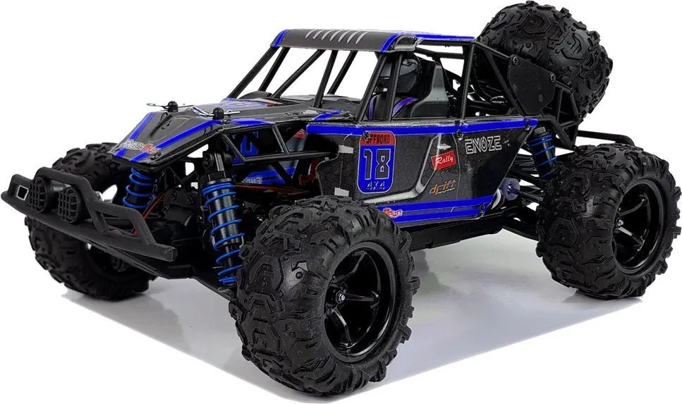 LEAN Toys Terénne auto Buggy na diaľkové ovládanie 1:18 modré ENOZE 9303E 45 km/h