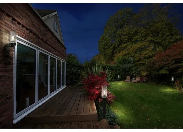 Ledvance - Vonkajšie nástenné svietidlo AMBER 1xE27/20W/230V IP44