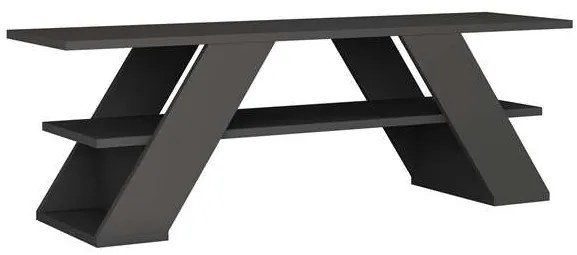 TV stolík Houseland Farfalla 120 cm antracitovo sivý