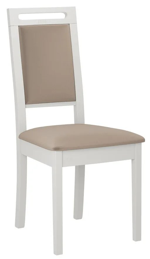 Čalúnená jedálenská stolička Heven XV, Morenie: biela, Poťahové látky: Hygge D20
