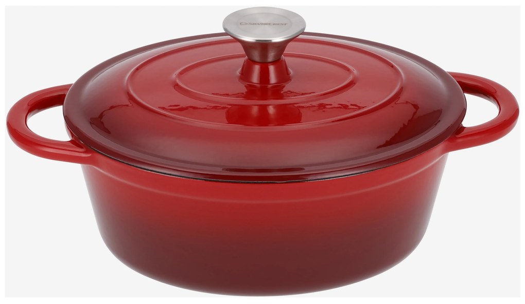 Silvercrest®  Liatinový pekáč, 3 l (červená)  (100393109)