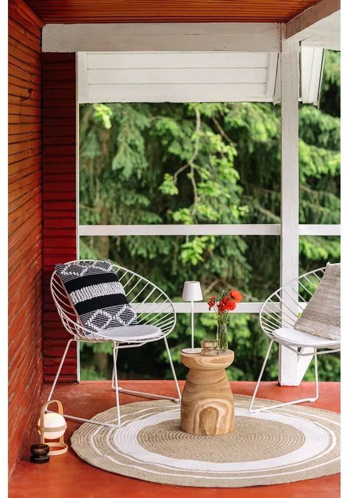 Súprava 2 bielych záhradných stoličiek Bonami Selection Coco