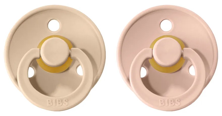 BIBS Colour cumlíky, kaučuk 2ks - veľkosť 1 - Vanilla Blush