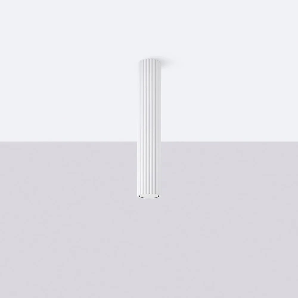 Biele bodové svietidlo Gleam – Sollux