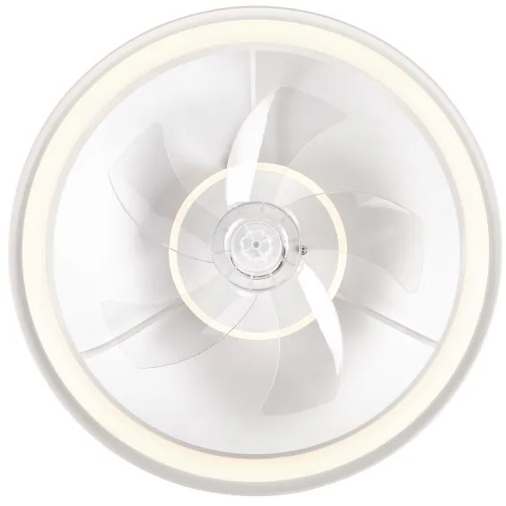 LED Stropné svietidlo s ventilátorom FARGO LED/37W/230V biela + DO