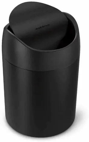 Stolný odpadkový kôš Simplehuman 1,5 l čierna mat SHCW2100