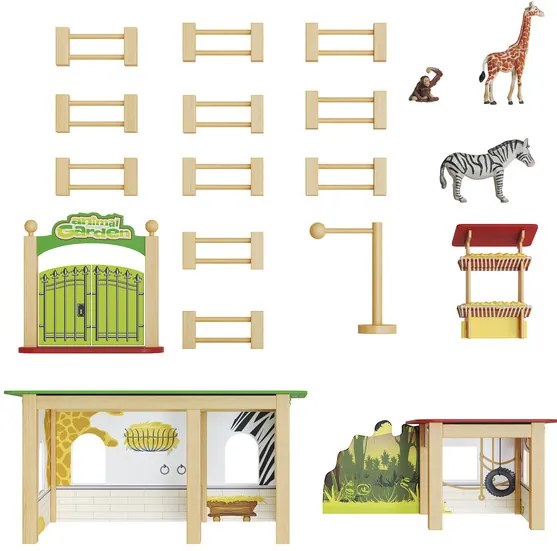 Playtive Drevený sedliacky dvor/zoo/strom pre lesné víly (zoo)  (100367737)