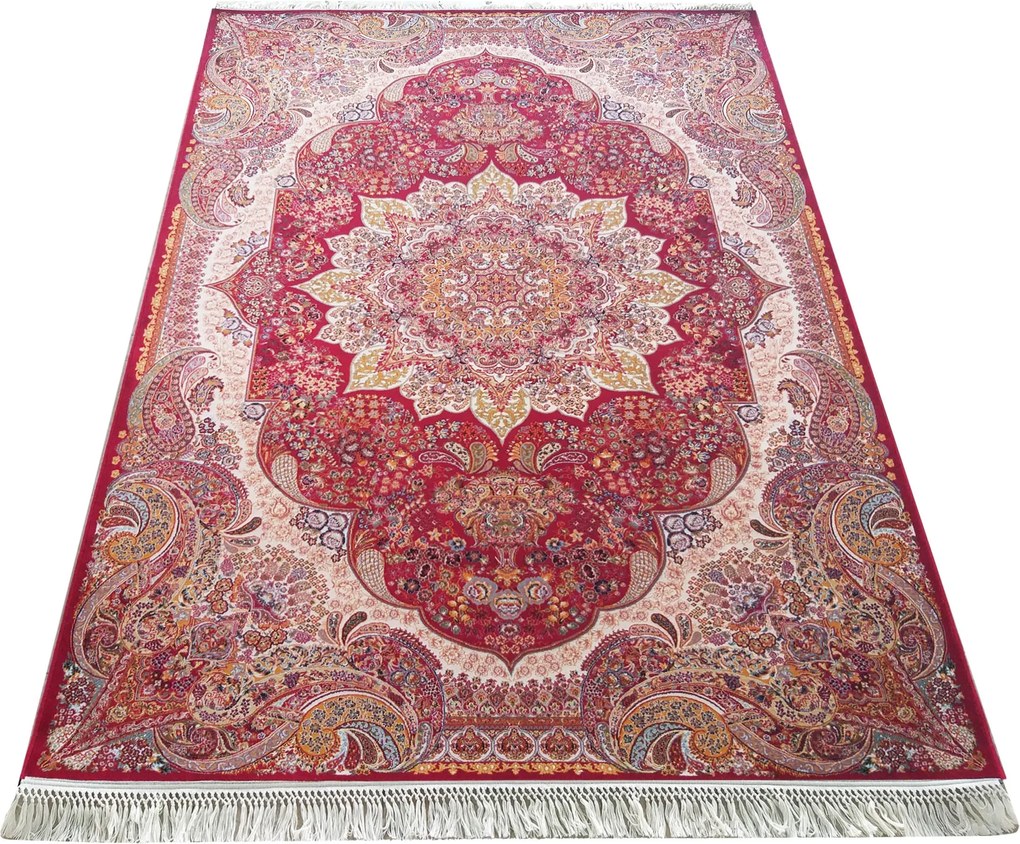 DY Prémiový koberec s exkluzívnym vzorom Pers 10 - červená Rozmer: 200x300 cm