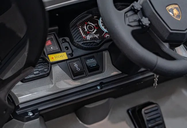 Elektrické autíčko Lamborghini Revuelto XL sivé