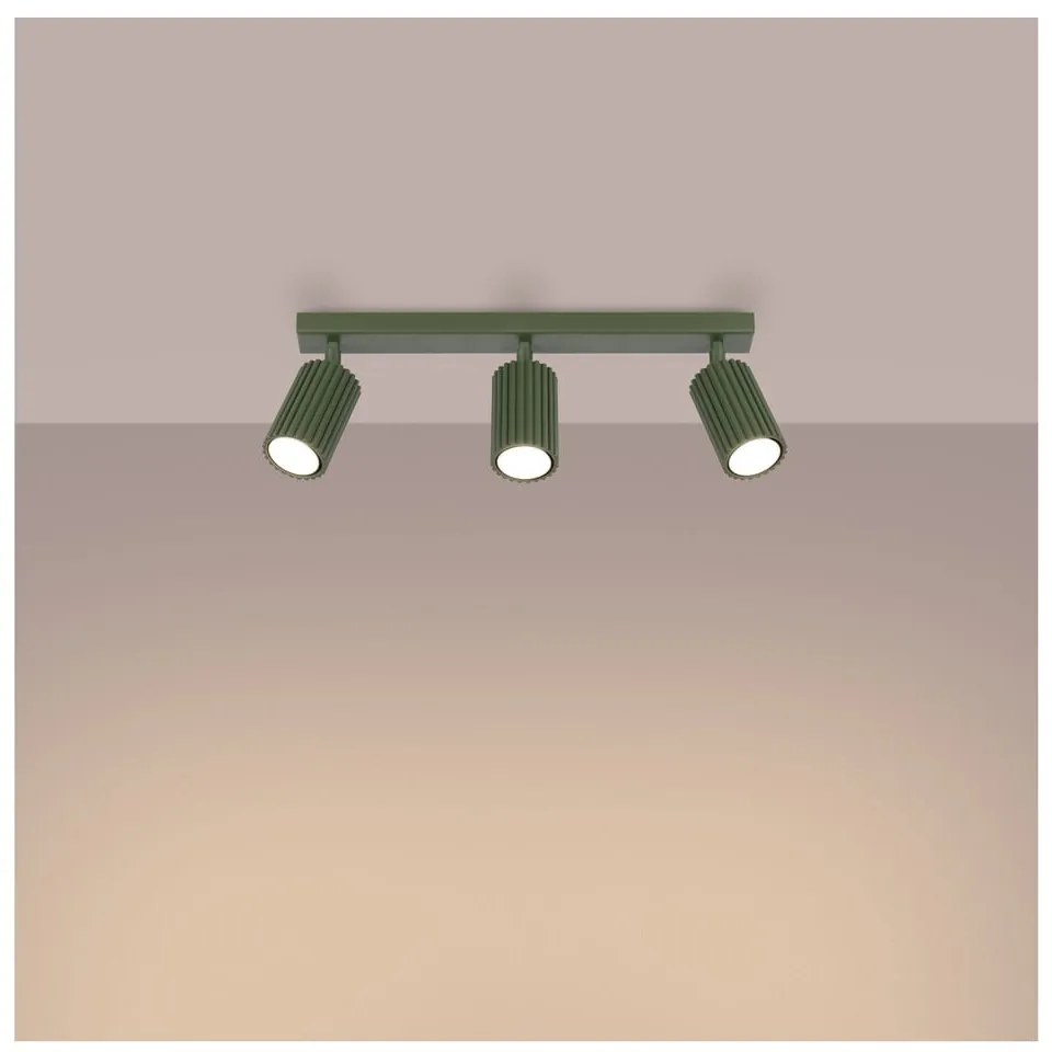 Zelené bodové svietidlo 6,5x45 cm Gleam – Sollux
