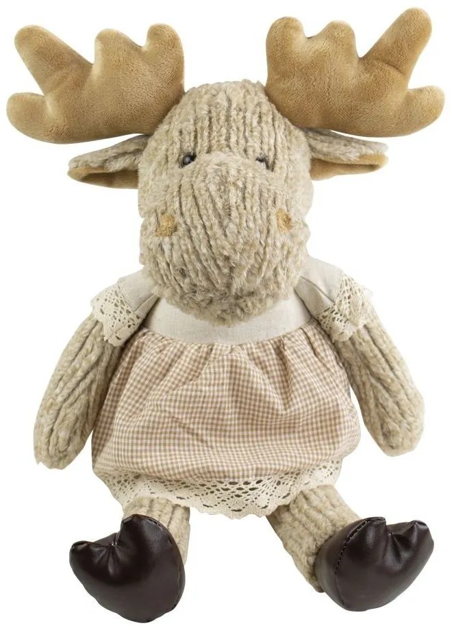 Plyšová hračka béžová dievča Los Venda - 17 * 14 * 36cm