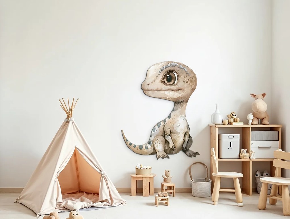 drevko | Detský obraz Okatý dinosaurus 60 x 475 cm