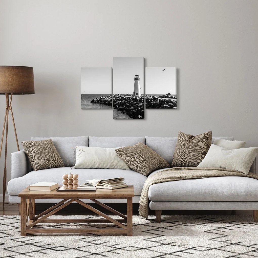 Obraz - Maják na pobreží, Santa Cruz, Kalifornia (90x60 cm)