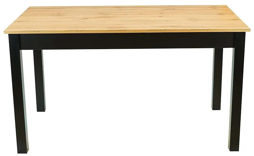 Rozkladací stôl St30 Jarek 140/180x80cm dub wotan, čierne nohy
