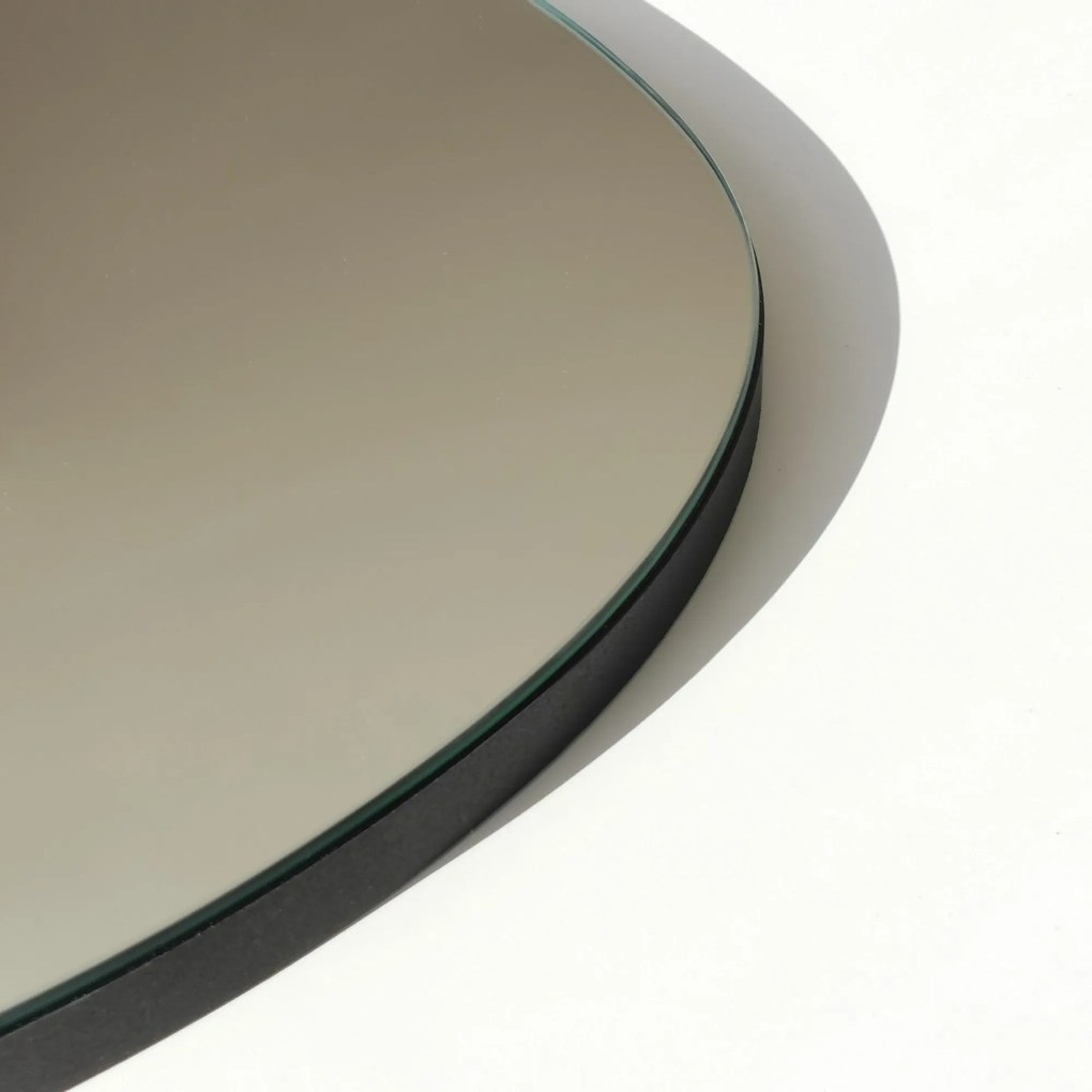 Dekorativní nástěnné zrcadlo Gusto 75x50 cm černé