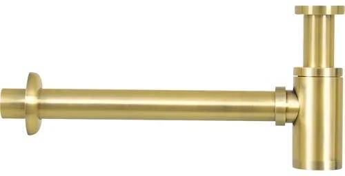 Umývadielko Ravo betón matná zlatá farba 38,5x18,5x9 cm umývadlová batéria 1
