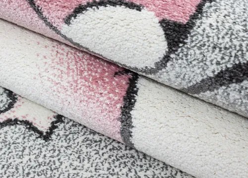 Koberce Breno Kusový koberec KIDS 580 Pink, viacfarebná,120 x 170 cm