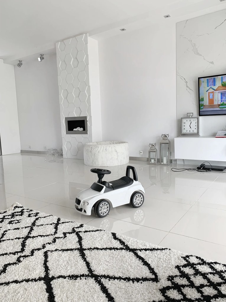 Behúň BERBER SAFI, biely, strapce