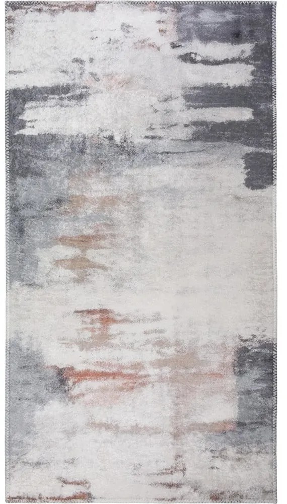 Sivý/slonovinový prateľný koberec 80x150 cm Abstract Colors – Vitaus