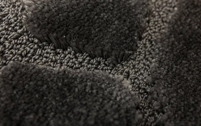 Kúpeľňový koberček Ocean tmavosivý kruh