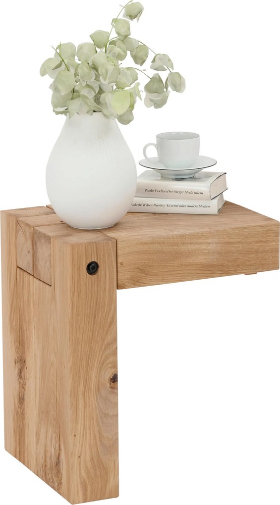 XXXLutz NOČNÝ STOLÍK, dub, farba duba, 41/45/32 cm Linea Natura - Spálňové sety - 000898000204