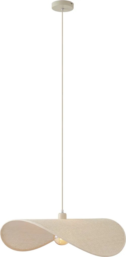 Moderná závesná lampa béžová 65cm - Hat