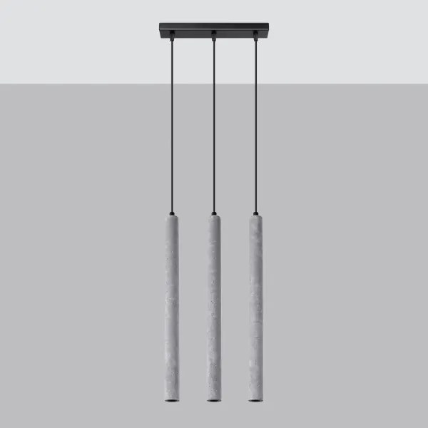 Sollux SL.1272 - Luster na lanku PASTELO 3xG9/8W/230V betón