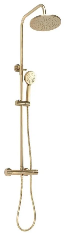 REA-P2323 - Sprchová súprava s termostatickou batériou PAROT brúsené zlato