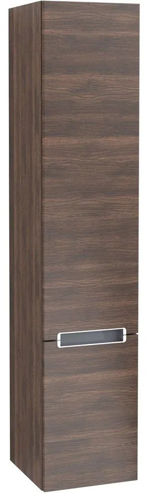 VILLEROY & BOCH Subway 2.0 závesná vysoká skrinka, 2 dvierka, pánty vpravo, 350 x 370 x 1650 mm, Arizona Oak, A71000VH