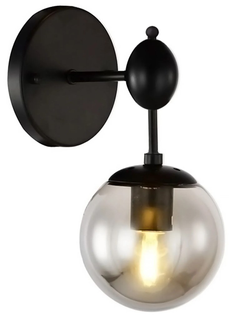 Toolight - Nástenná lampa 1xE27 60W APP750-1W, čierna, OSW-03684