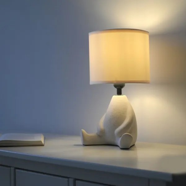 JUST LIGHT. 14190-39 - Stolná lampa TED 1xE27/25W/230V béžová