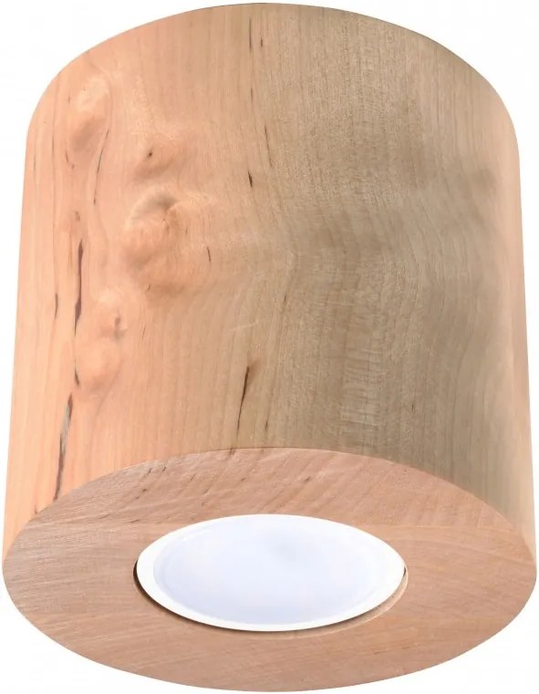 Bodové svietidlo povrchové ORBIS drevo