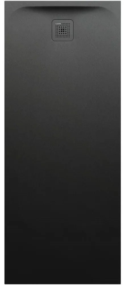 LAUFEN Pro obdĺžniková sprchová vanička z materiálu Marbond, odtok na kratšej strane, 1700 x 700 x 46 mm, čierna matná, H2159560800001