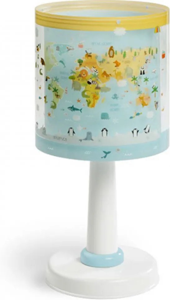 Dalber Baby World 40721 Stolná lampa pre deti biely plast 1 x E14 max. 40W