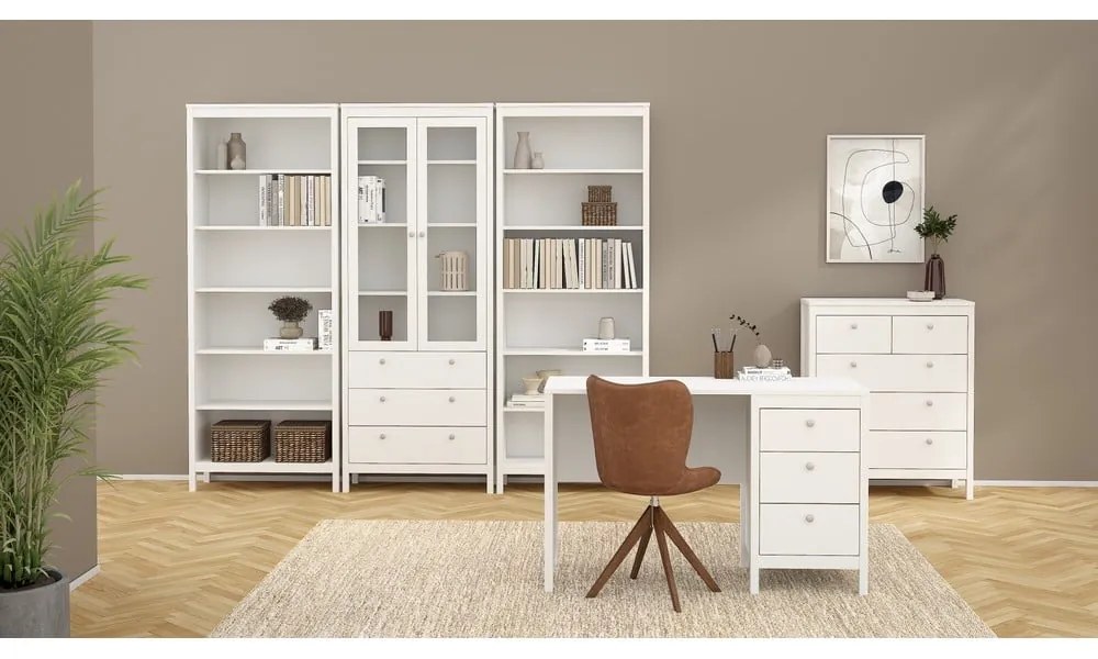 Biela vysoká komoda 82x99 cm Madrid – Tvilum