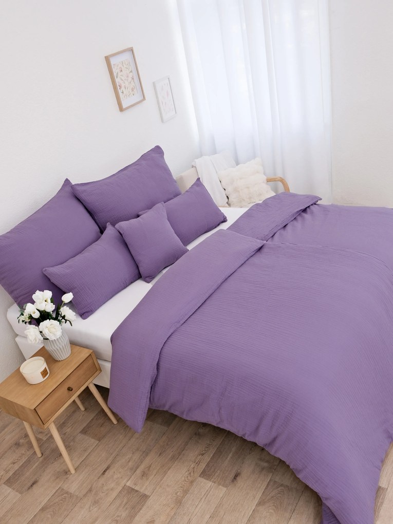 Francúzske mušelínové obliečky – Alexia levanduľová