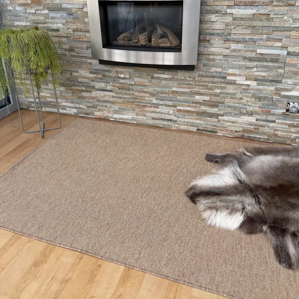 Vopi, Kusový koberec Nature NEW prírodný, 160x240, oranžová, kuchyňa